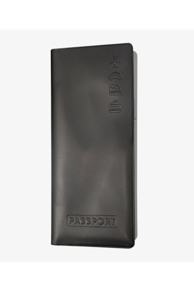 כיסוי דרכון שחור