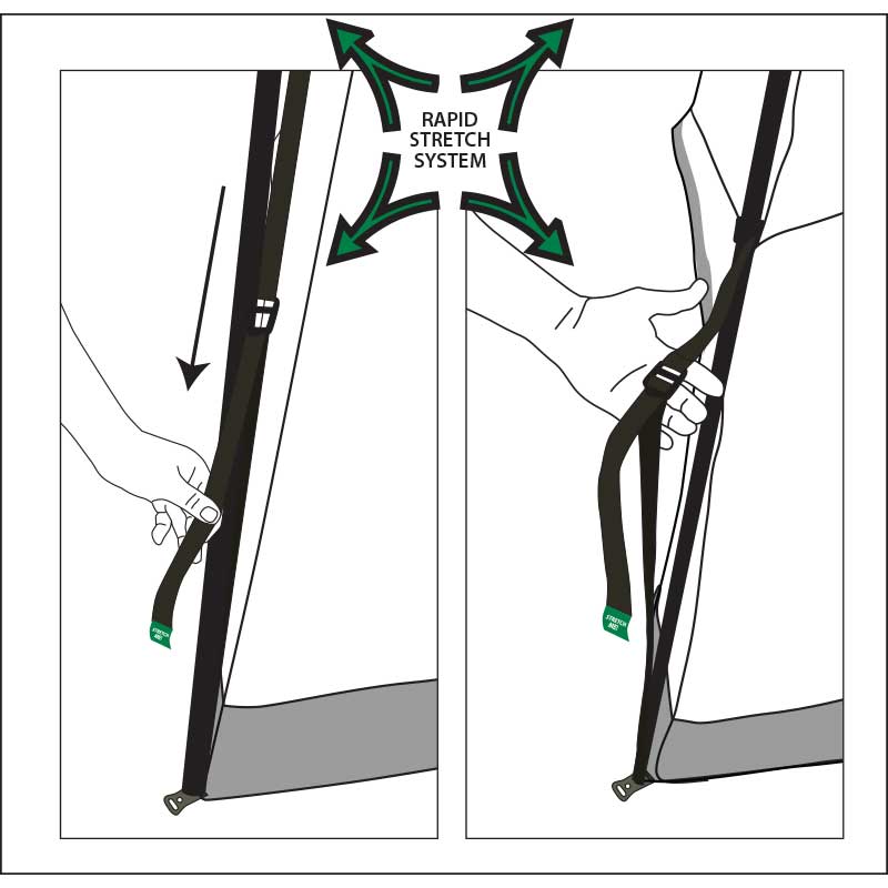 אוהל קמפינג ל-8 RAPID CABIN UPF50